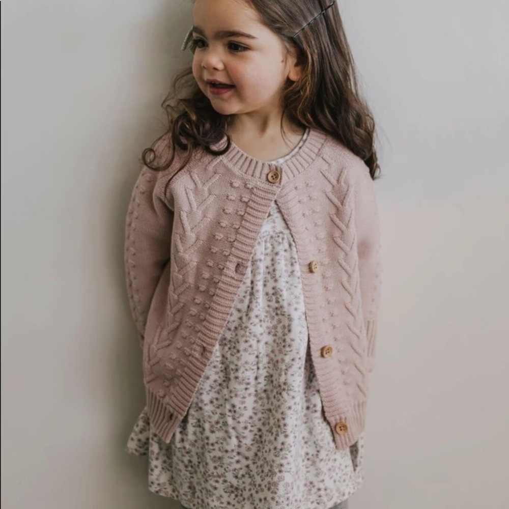 ISO JAMIE KAY SMOKE ROSE CARDIGAN